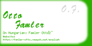 otto famler business card